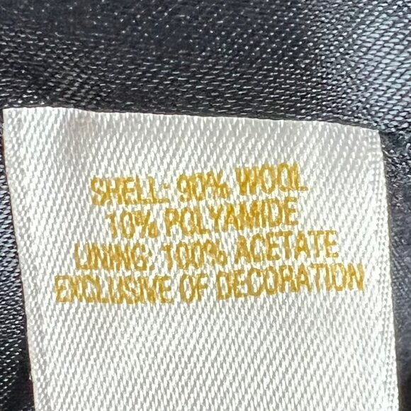 Kate Spade Evia Black Wool Bouclé Chain Ruffle Dress 2 Elegant Old Money Luxury - Picture 11 of 13